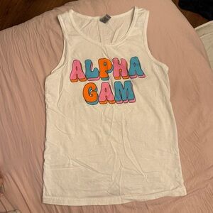 Alpha gam sorority tank top never worn